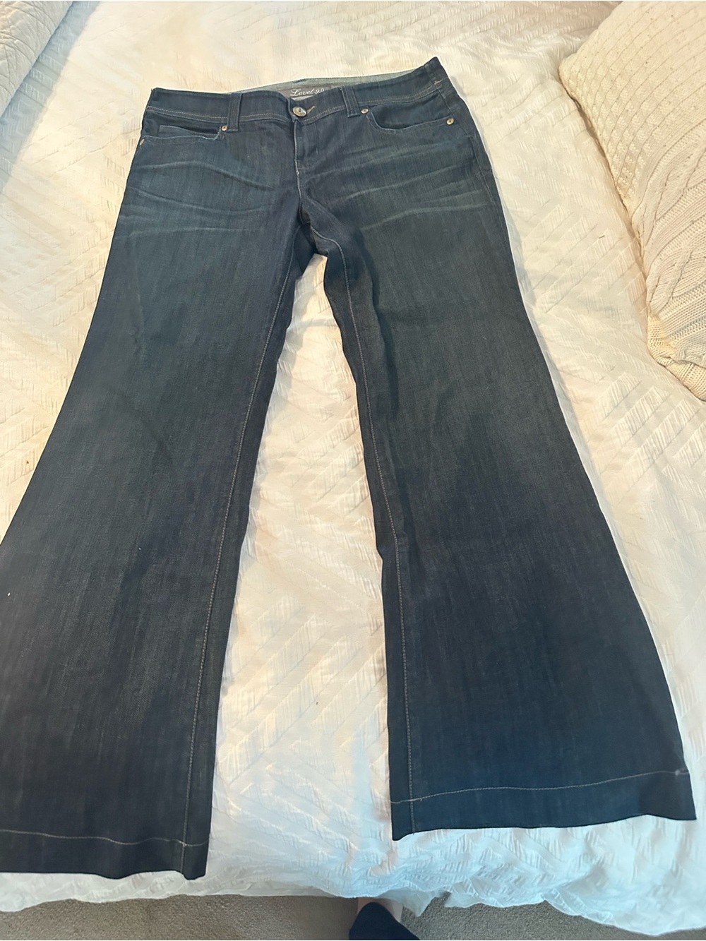 Level 99 Dark Indigo Flare Jeans